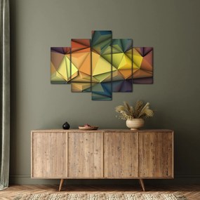 Obraz - Polygonálna 3D abstrakcia (150x105 cm)