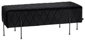 Čierna zamatová lavica Toni - Støraa