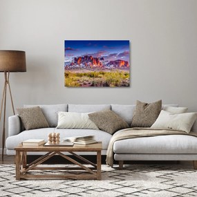 Sklenený obraz - Pohorie v Arizone (70x50 cm)