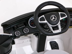 Ramiz Elektrické autíčko Mercedes Benz GLC63S SUV pre deti biele + diaľkové ovládanie + pohon 4x4