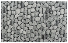 Sivá plastová kúpeľňová predložka 50x80 cm Sassi - Wenko