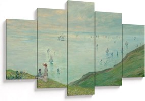 Obraz - Henri Fantin-Latour, Cliffs at Pourville, reprodukcia (150x105 cm)
