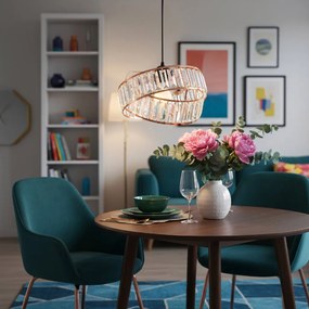 Toolight Toolight, závesné svietidlo 1xE27 APP1105-1CP, ružové zlato, OSW-06329