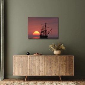 Obraz - Stredoveká loď (70x50 cm)