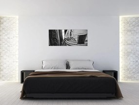 Obraz - Priviazaná loď (120x50 cm)