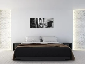 Obraz - Priviazaná loď (120x50 cm)