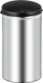 Bezkontaktný Jumbo koš XL 50 litrov strieborna