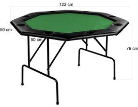 Garthen 57303 Pokrový stôl - zelený