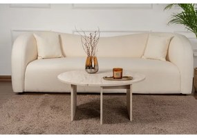 Konferenčný stolík LUVIA, mramorový dekor, béžový