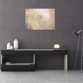 Obraz - Ružový spln (70x50 cm)
