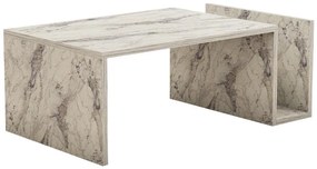 Konferenčný stolík MONEL, mramorový dekor, sivá