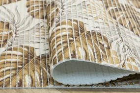 Kúpelňová penová rohož 265B Monstera béžová