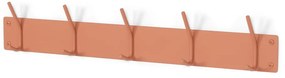 Kovový nástenný vešiak v lososovej farbe 70 cm Fusion – Spinder Design