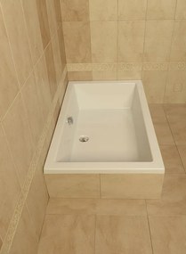 Polysan Polysan, DEEP hlboká sprchová vanička obdĺžnik 110x75x26cm, biela, 72883
