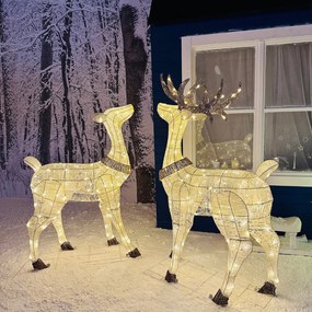 DECOLED Svetelný lapač LED, 150 cm, 140 teplých bielych LED diód