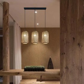 Toolight Toolight, stropné svietidlo 3xE27 APP1425-3CP, hnedá-čierna, OSW-02417