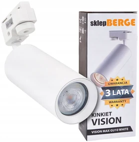 BERGE Reflektor GU10 1C biely VISION MAX