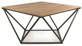 Konferenčný stolík Silver A IV, dub artisan / čierna