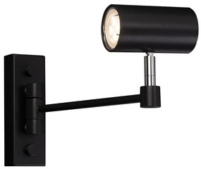 Shilo 2209 - Nástenná lampička FUSSA 1xGU10/15W/230V čierna