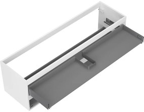 Mexen Box-A, závesná skrinka 160 cm, 2 zásuvky, biela matná, 91AX0-1600-470-2-01