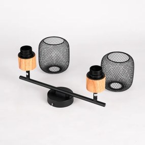 Brilagi - Bodové svietidlo BASKLITE 2xE27/15W/230V kaučukovník/čierna