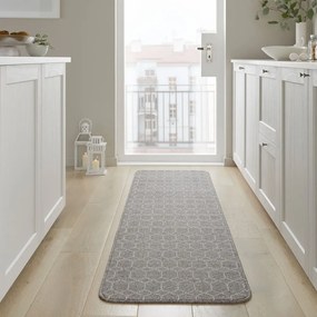 Svetlosivý umývateľný behúň 57x230 cm Argyll – Flair Rugs
