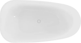 Mexen Giada, voľne stojaca vaňa 170 x 90 cm, biela lesklá, biely prepad, 52741709000-20
