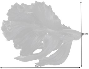 Ozdobná rybka Crowntail 35cm čierna