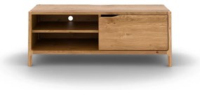 TV stolík z dubového dreva v prírodnej farbe 111x48 cm Twig – The Beds