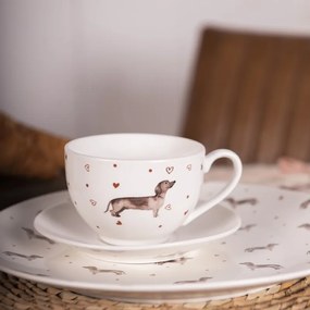 Porcelánový hrnček s jazvečíkom Dachshund Love - 12 * 8 * 10 cm / 300 ml