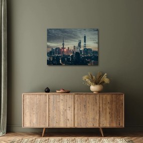 Obraz mesta za súmraku (70x50 cm)