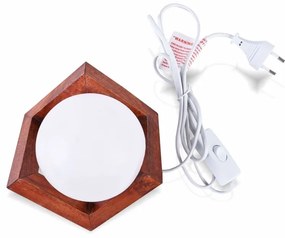 Soľná lampa Mesiac