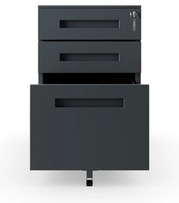 Kontajner pod stôl KATE 390 x 600 x 500 mm, antracitový