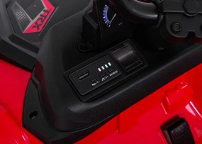 Elektrická štvorkolka Quad Sport TX 4 × 4 červená