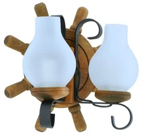 Nástenné svietidlo TIMONA 2xE14/40W/230V buk