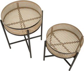 Okrúhle odkladacie stolíky v súprave 2 ks ø 40 cm Fuji – Mauro Ferretti