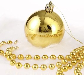 Sada vianočných závesných dekorácií REGALO zlatá (100 ks)