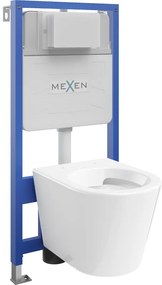 Mexen Fenix Slim, podomietkový modul a závesné WC Rico, biela, 6103372XX00
