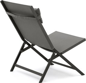 Sivé kovové záhradné kreslo Canutells – Kave Home