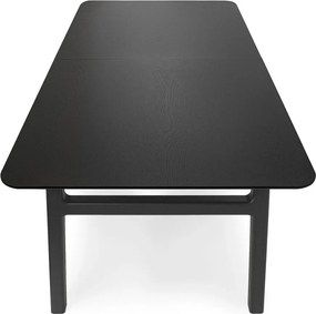 Rozkladací jedálenský stôl s prídavnou doskou v dekore duba 90x180 cm Curved – Woodman