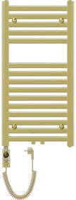 Mexen Hades, elektrické vykurovacie teleso 800 x 400 mm, 300 W, zlatá lesklá, W104-0800-400-2300-50