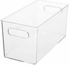 5Five® Transparentný box, viacúčelový, s rúčkami SELENA, 31x15x15