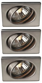 Philips Massive 59323/17/PN - SET 3x Kúpeľňové svietidlo QUARTZ 1xGU10/50W/230V