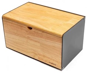 ADH Chlebník Vitrum 35,5x21,5x19,5cm drevo/kov
