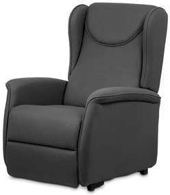 BONTEC Polohovacie kreslo, elektrické káblové ovládanie, šedá, látka, TV-1192 GREY2 Farba: Šedá
