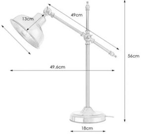Markslöjd 108116 - Stolná lampa GRIMSTAD 1xE27/60W/230V