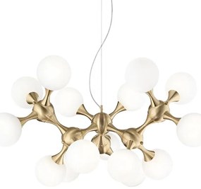 Ideal Lux - Luster na lanku NODI 15xE14/28W/230V mosadz