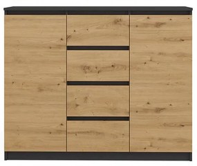 Komoda 2D4S Antracit/Artisan