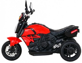 Motorka na batérie pre deti FAST TOURIST - červená