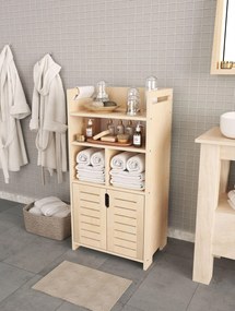 Kúpeľňová skrinka Porluntto 1 (breza). Akcia -15%. Vlastná spoľahlivá doprava až k Vám domov. 1124234